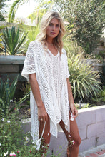 Load image into Gallery viewer, Beautiful Knitted hollow out beach Dress Cover Up
