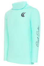 Load image into Gallery viewer, Fishing shirt SeaFoam color hoodie - mesh mask
